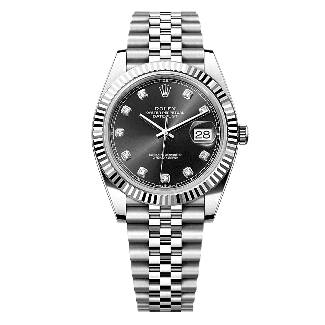 Rolex Datejust Black Diamond Dial Replica
