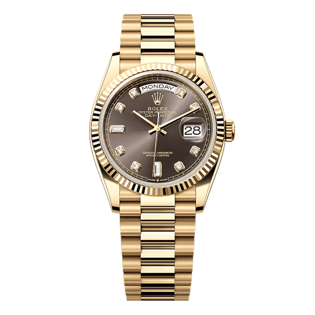 Rolex Day-Date 36 Gray Diamond Dial Replica